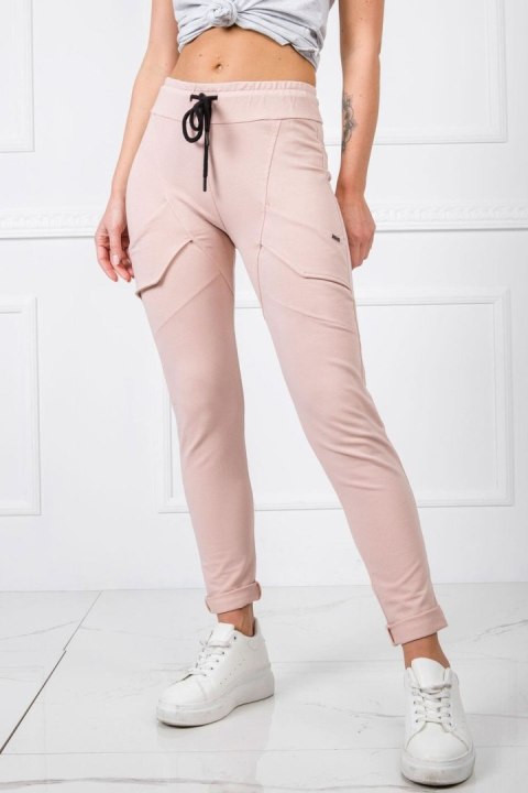 Spodnie Dresowe Model RV-DR-5424.08X Light Pink - BFG BFG Spodnie Dresowe Model RV-DR-5424.08X Light Pink - BFG BFG