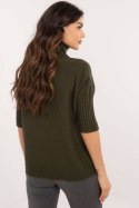 Sweter Damski Model IT-SW-0812.00 Khaki - BFG BFG Sweter Damski Model IT-SW-0812.00 Khaki - BFG BFG