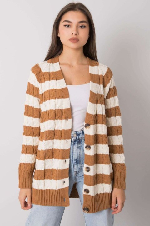 Sweter Kardigan Model FE-SW-3358.13 Camel - Fame Fame Sweter Kardigan Model FE-SW-3358.13 Camel - Fame Fame