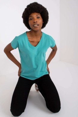 T-shirt Damski Model AP-TS-A-004 Turkus - BFG BFG