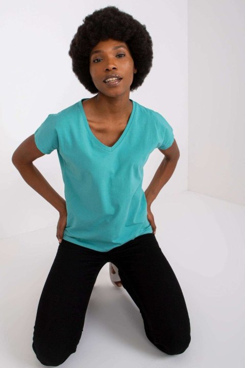T-shirt Damski Model AP-TS-A-004 Turkus - BFG BFG T-shirt Damski Model AP-TS-A-004 Turkus - BFG BFG