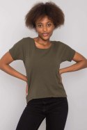 T-shirt Damski Model RV-TS-4693.68 Khaki - BFG BFG T-shirt Damski Model RV-TS-4693.68 Khaki - BFG BFG