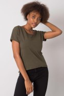 T-shirt Damski Model RV-TS-4693.68 Khaki - BFG BFG T-shirt Damski Model RV-TS-4693.68 Khaki - BFG BFG