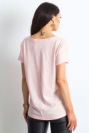 T-shirt Damski Model RV-TS-4832.02P Light Pink - BFG BFG T-shirt Damski Model RV-TS-4832.02P Light Pink - BFG BFG