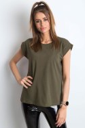 T-shirt Damski Model RV-TS-4833.36P Khaki - BFG BFG T-shirt Damski Model RV-TS-4833.36P Khaki - BFG BFG