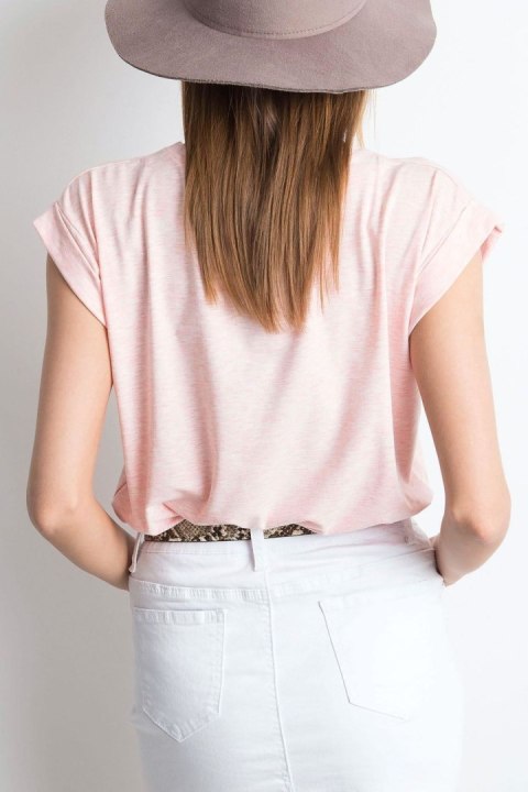 T-shirt Damski Model RV-TS-4833.90P Light Pink - BFG BFG T-shirt Damski Model RV-TS-4833.90P Light Pink - BFG BFG
