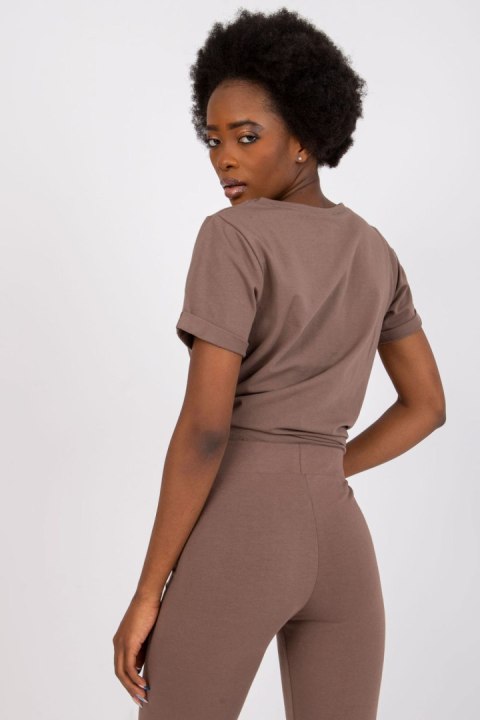 T-shirt Damski Model RV-TS-4838.73P Brown - BFG BFG T-shirt Damski Model RV-TS-4838.73P Brown - BFG BFG