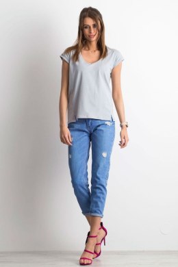 T-shirt Damski Model RV-TS-4839.36P Light Grey - BFG BFG
