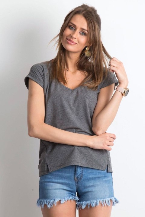 T-shirt Damski Model RV-TS-4839.62P Dark Grey - BFG BFG T-shirt Damski Model RV-TS-4839.62P Dark Grey - BFG BFG