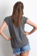 T-shirt Damski Model RV-TS-4839.62P Dark Grey - BFG BFG T-shirt Damski Model RV-TS-4839.62P Dark Grey - BFG BFG