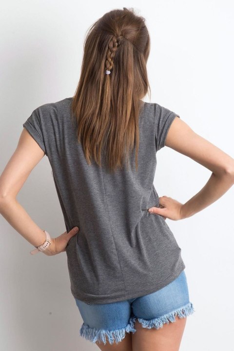 T-shirt Damski Model RV-TS-4839.62P Dark Grey - BFG BFG T-shirt Damski Model RV-TS-4839.62P Dark Grey - BFG BFG