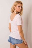T-shirt Damski Model RV-TS-5671.05P Light Pink - BFG BFG T-shirt Damski Model RV-TS-5671.05P Light Pink - BFG BFG