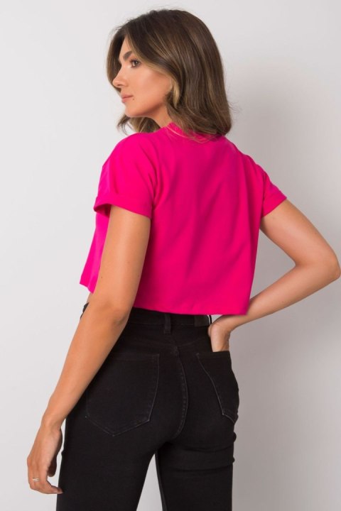 T-shirt Damski Model RV-TS-6929.19 Fuksja - BFG BFG T-shirt Damski Model RV-TS-6929.19 Fuksja - BFG BFG