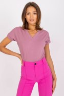 T-shirt Damski Model RV-TS-7666.19 Dark Pink - BFG BFG T-shirt Damski Model RV-TS-7666.19 Dark Pink - BFG BFG
