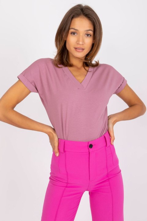 T-shirt Damski Model RV-TS-7666.19 Dark Pink - BFG BFG T-shirt Damski Model RV-TS-7666.19 Dark Pink - BFG BFG