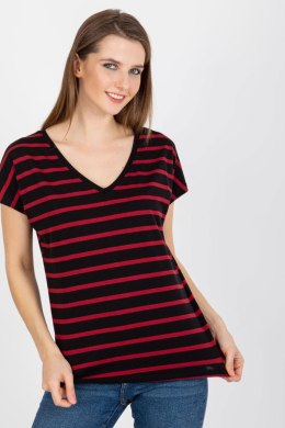 T-shirt Damski Model RV-TS-8567.26 Black/Red - BFG BFG