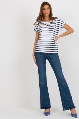 T-shirt Damski Model RV-TS-8568.76 White/Navy - BFG BFG