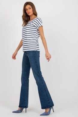 T-shirt Damski Model RV-TS-8568.76 White/Navy - BFG BFG