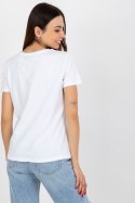 T-shirt Damski Model RV-TS-8626.00 White/Green - BFG BFG T-shirt Damski Model RV-TS-8626.00 White/Green - BFG BFG