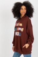 Bluza Damska Model FA-BL-8117.48 Dark Brown - Fancy Fancy Bluza Damska Model FA-BL-8117.48 Dark Brown - Fancy Fancy