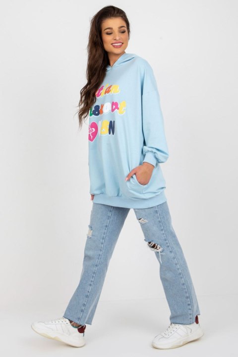 Bluza Damska Model FA-BL-8117.48 Light Blue - Fancy Fancy Bluza Damska Model FA-BL-8117.48 Light Blue - Fancy Fancy