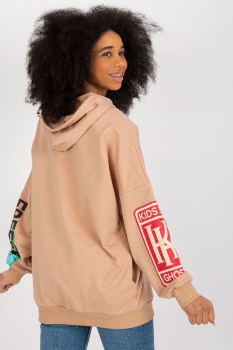 Bluza Damska Model FA-BL-8472.05 Camel - Fancy Fancy Bluza Damska Model FA-BL-8472.05 Camel - Fancy Fancy