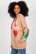 Bluza Damska Model FA-BL-8472.05 Camel - Fancy Fancy Bluza Damska Model FA-BL-8472.05 Camel - Fancy Fancy