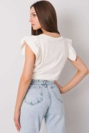 Bluzka Model FA-BZ-7191.10P Ecru - Fancy Fancy Bluzka Model FA-BZ-7191.10P Ecru - Fancy Fancy