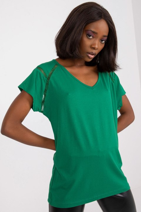 Bluzka Model FA-BZ-7237.40P Dark Green - Fancy Fancy Bluzka Model FA-BZ-7237.40P Dark Green - Fancy Fancy