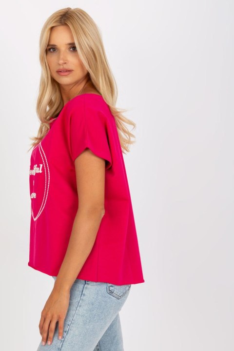 Bluzka Model FA-BZ-7961.86 Fuksja - Fancy Fancy Bluzka Model FA-BZ-7961.86 Fuksja - Fancy Fancy