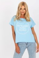Bluzka Model FA-BZ-7961.86 Light Blue - Fancy Fancy Bluzka Model FA-BZ-7961.86 Light Blue - Fancy Fancy