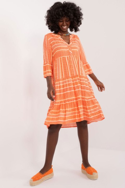 Sukienka Model D73771M30214L Orange - Sublevel Sublevel Sukienka Model D73771M30214L Orange - Sublevel Sublevel