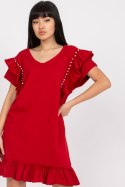 Sukienka Model FA-SK-7017.72P Bordo - Fancy Fancy Sukienka Model FA-SK-7017.72P Bordo - Fancy Fancy