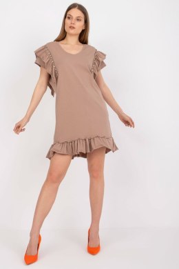 Sukienka Model FA-SK-7017.72P Dark Beige - Fancy Fancy