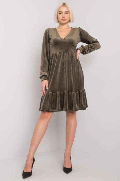 Sukienka Model FA-SK-7530.84P Khaki - Fancy Fancy Sukienka Model FA-SK-7530.84P Khaki - Fancy Fancy