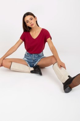 T-shirt Damski Model B-014.04X Bordo - BFG BFG