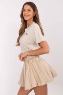 T-shirt Damski Model D12022AC02645G Beige - Sublevel Sublevel T-shirt Damski Model D12022AC02645G Beige - Sublevel Sublevel