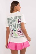 T-shirt Damski Model D12022AC02645G White - Sublevel Sublevel T-shirt Damski Model D12022AC02645G White - Sublevel Sublevel