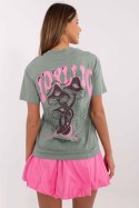 T-shirt Damski Model D12022AC02645H Pistacja - Sublevel Sublevel T-shirt Damski Model D12022AC02645H Pistacja - Sublevel Sublevel