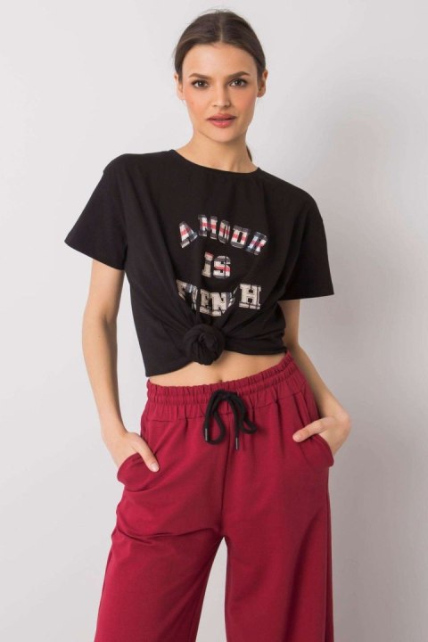T-shirt Damski Model FA-TS-6892.88 Black - Fancy Fancy T-shirt Damski Model FA-TS-6892.88 Black - Fancy Fancy