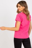 T-shirt Damski Model FA-TS-6967.77P Dark Pink - Fancy Fancy T-shirt Damski Model FA-TS-6967.77P Dark Pink - Fancy Fancy