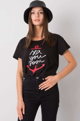 T-shirt Damski Model FA-TS-7196.74P Black - Fancy Fancy
