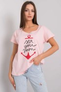 T-shirt Damski Model FA-TS-7196.74P Light Pink - Fancy Fancy T-shirt Damski Model FA-TS-7196.74P Light Pink - Fancy Fancy
