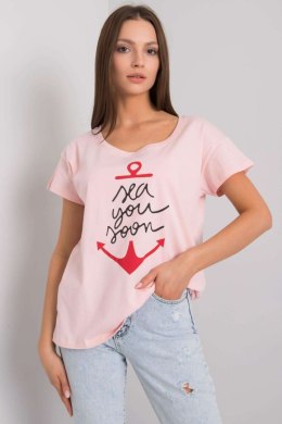 T-shirt Damski Model FA-TS-7196.74P Light Pink - Fancy Fancy