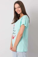 T-shirt Damski Model FA-TS-7196.74P Mint - Fancy Fancy T-shirt Damski Model FA-TS-7196.74P Mint - Fancy Fancy