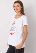 T-shirt Damski Model FA-TS-7196.74P White - Fancy Fancy T-shirt Damski Model FA-TS-7196.74P White - Fancy Fancy