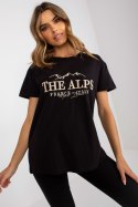 T-shirt Damski Model FA-TS-7720.43P Black/Beige - Fancy Fancy T-shirt Damski Model FA-TS-7720.43P Black/Beige - Fancy Fancy