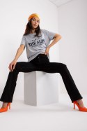 T-shirt Damski Model FA-TS-7720.43P Grey - Fancy Fancy T-shirt Damski Model FA-TS-7720.43P Grey - Fancy Fancy