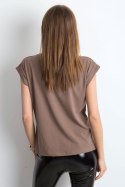 T-shirt Damski Model RV-TS-4833.69P Brown - BFG BFG T-shirt Damski Model RV-TS-4833.69P Brown - BFG BFG