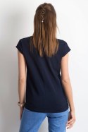 T-shirt Damski Model RV-TS-4839.10P Navy - BFG BFG T-shirt Damski Model RV-TS-4839.10P Navy - BFG BFG